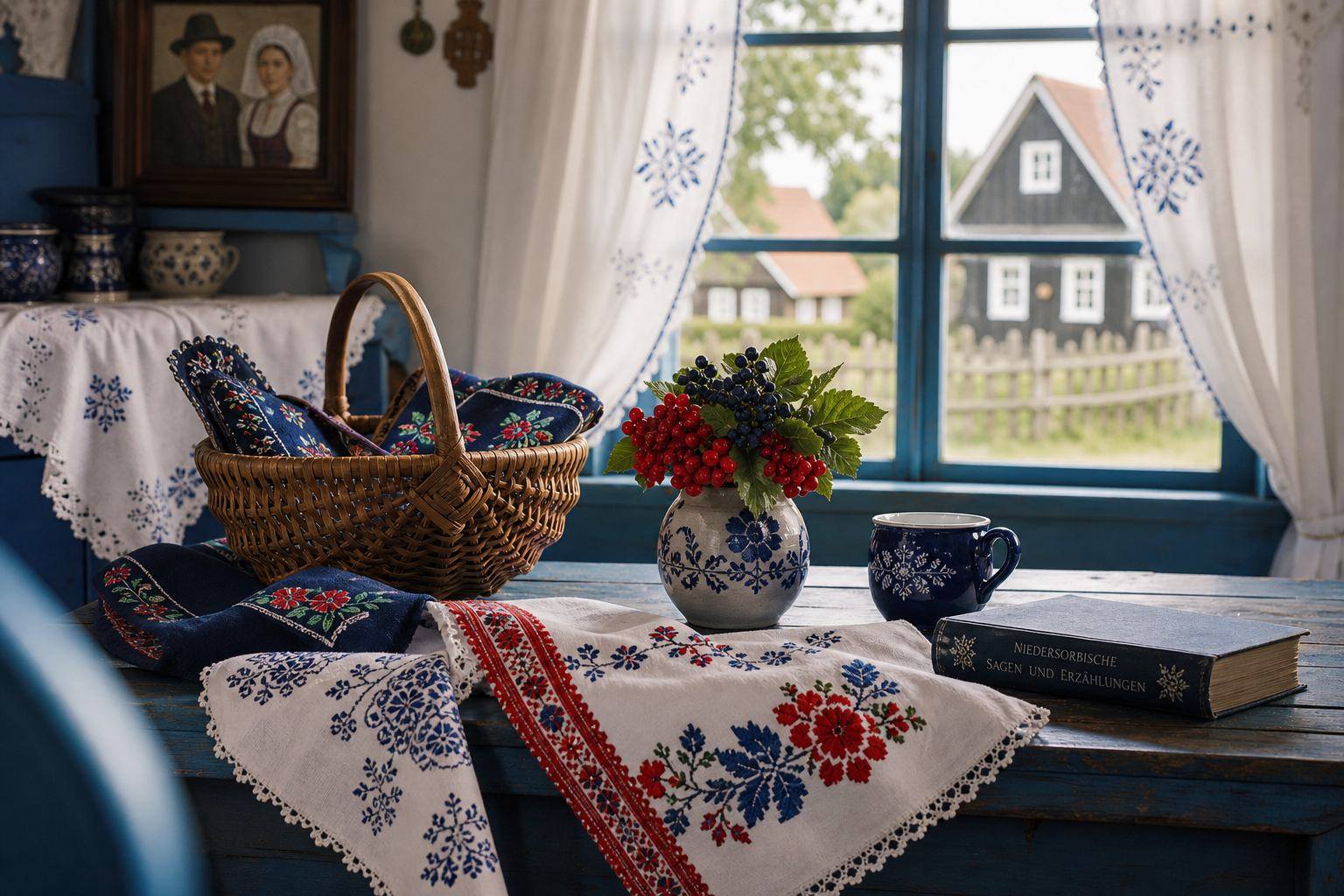 Textile Muster und kulturelle Spuren der Lausitz im Spreewaldkontext